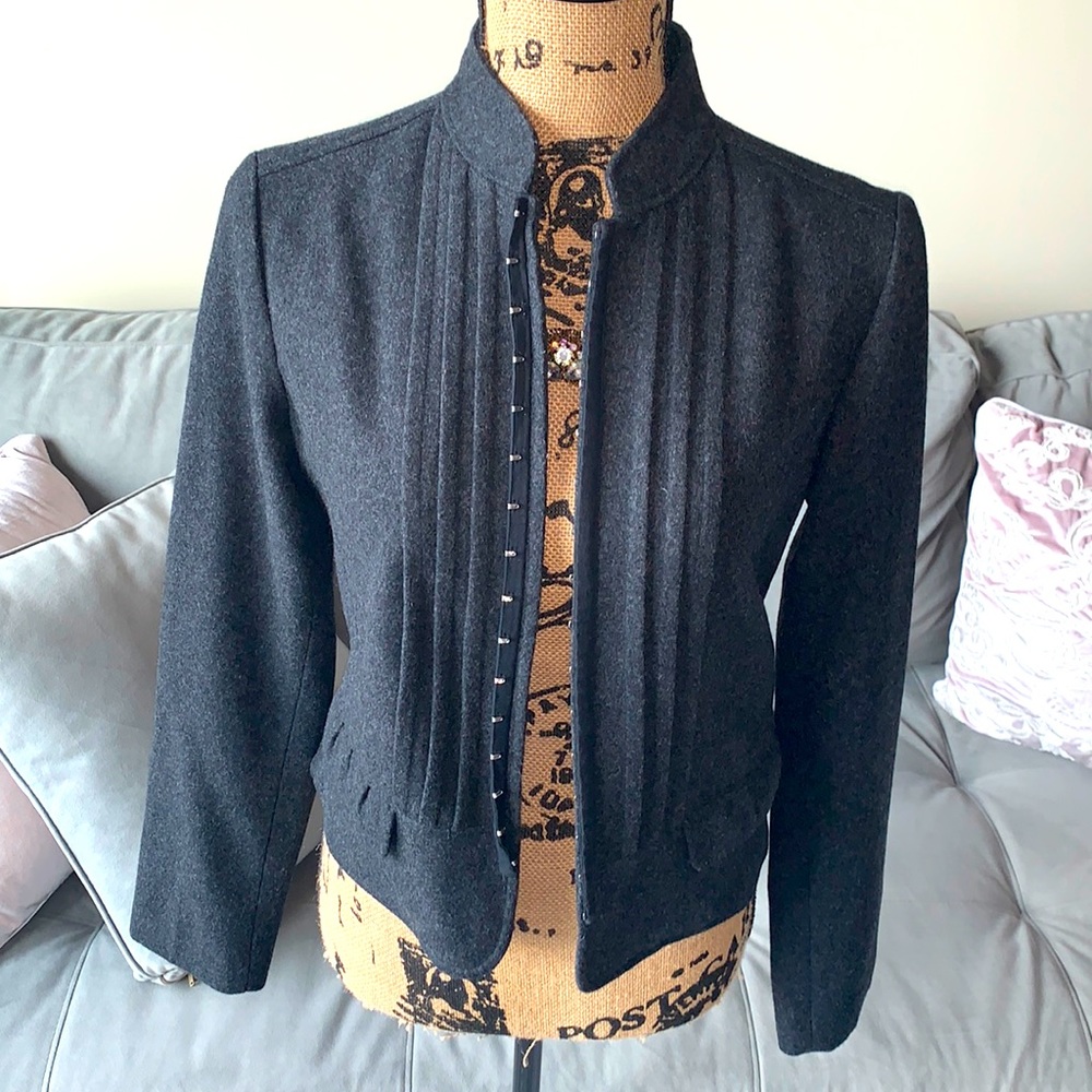 Hinge tailored wool blend blazer